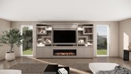 Monroe Cinewall King-size 350-410 cm Eiken British Fires 1600