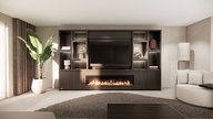 Cole Cinewall King-size 350-410 cm Eiken Dimplex 74Inch