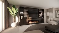 Cole Cinewall King-size 350-410 cm Eiken Dimplex 74Inch