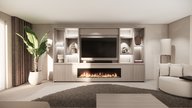 Cole Cinewall King-size 350-410 cm Eiken Dimplex 74Inch
