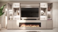 Cole Cinewall King-size 350-410 cm Eiken Dimplex 74Inch