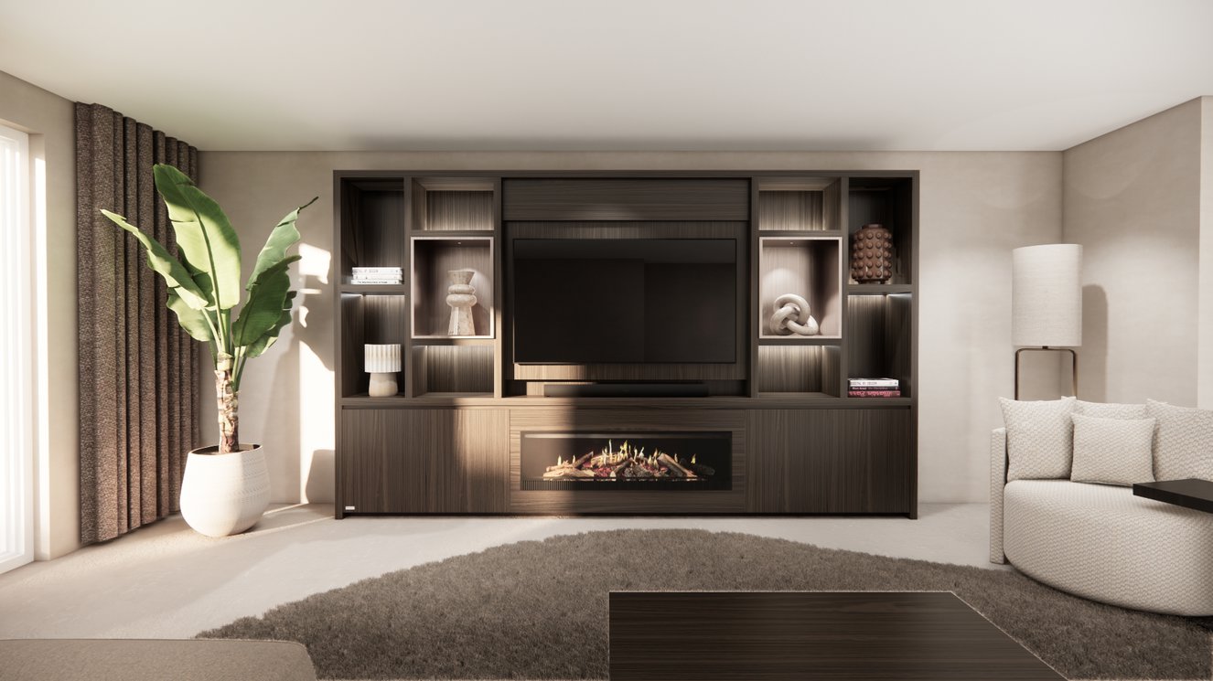 Cinewall	Cole King-size 350-410	cm Eiken Kalfire	E-SERIE