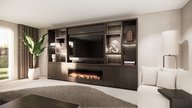 Cole Cinewall King-size 350-410 cm Eiken British Fires 1600