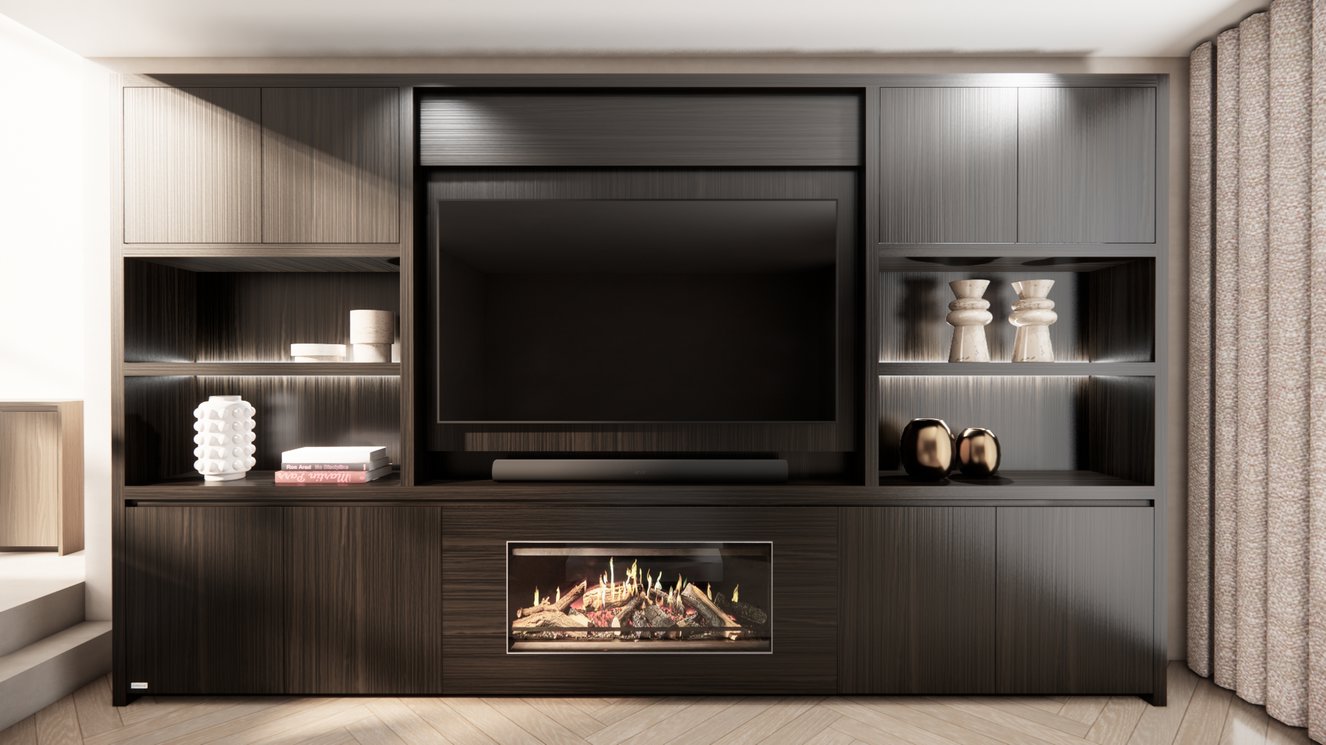 Cinewall	Franklin King-size 350-410	cm Eiken Kalfire	E-ONE