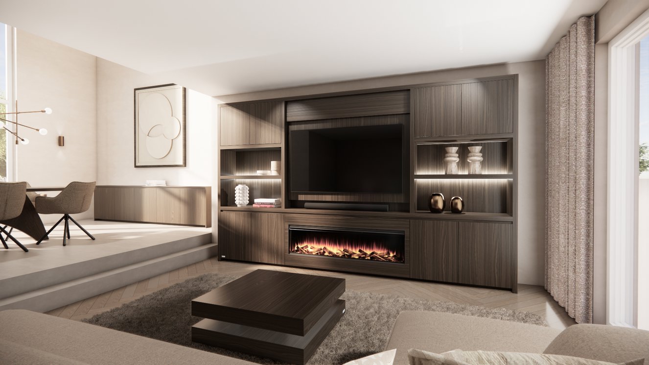 Cinewall	Franklin King-size 350-410	cm Eiken British	Fires