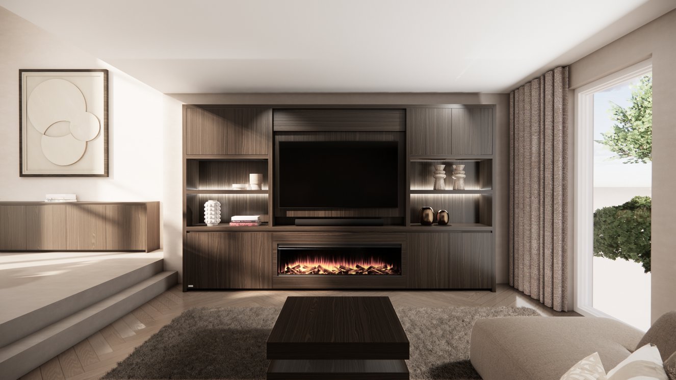 Cinewall	Franklin King-size 350-410	cm Eiken British	Fires