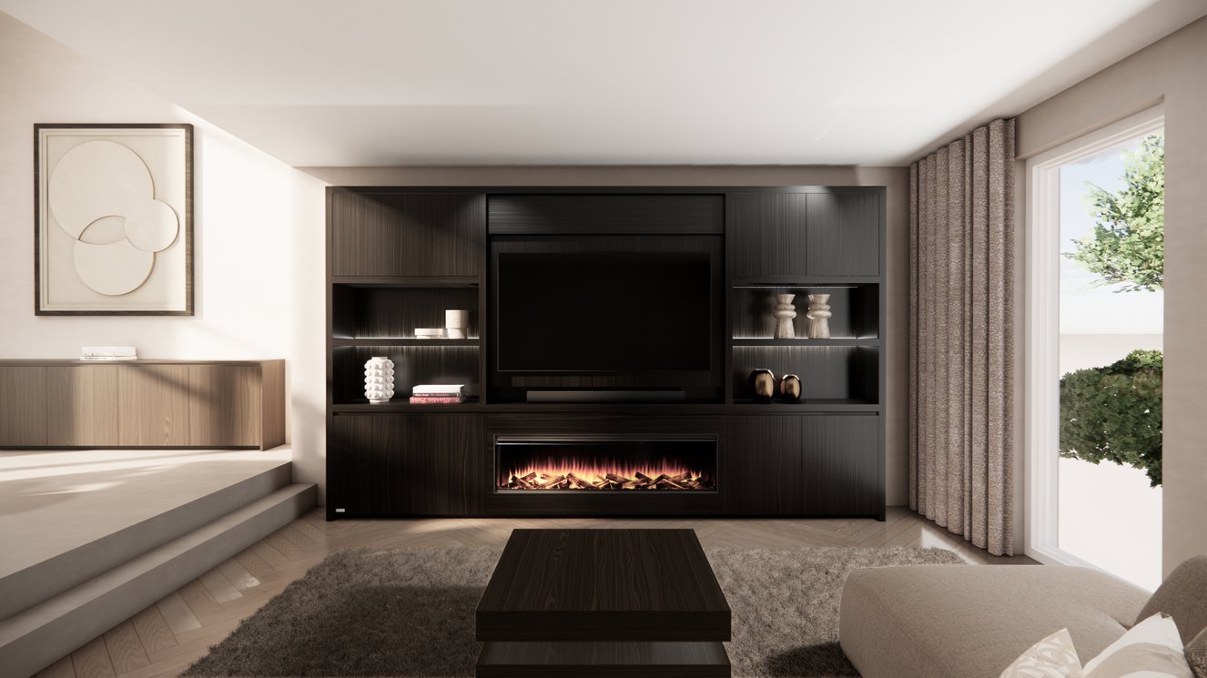 Cinewall	Franklin King-size 350-410	cm Eiken British	Fires