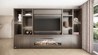 Hudson Cinewall King-size 350-410 cm Eiken Kalfire E-ONE 160