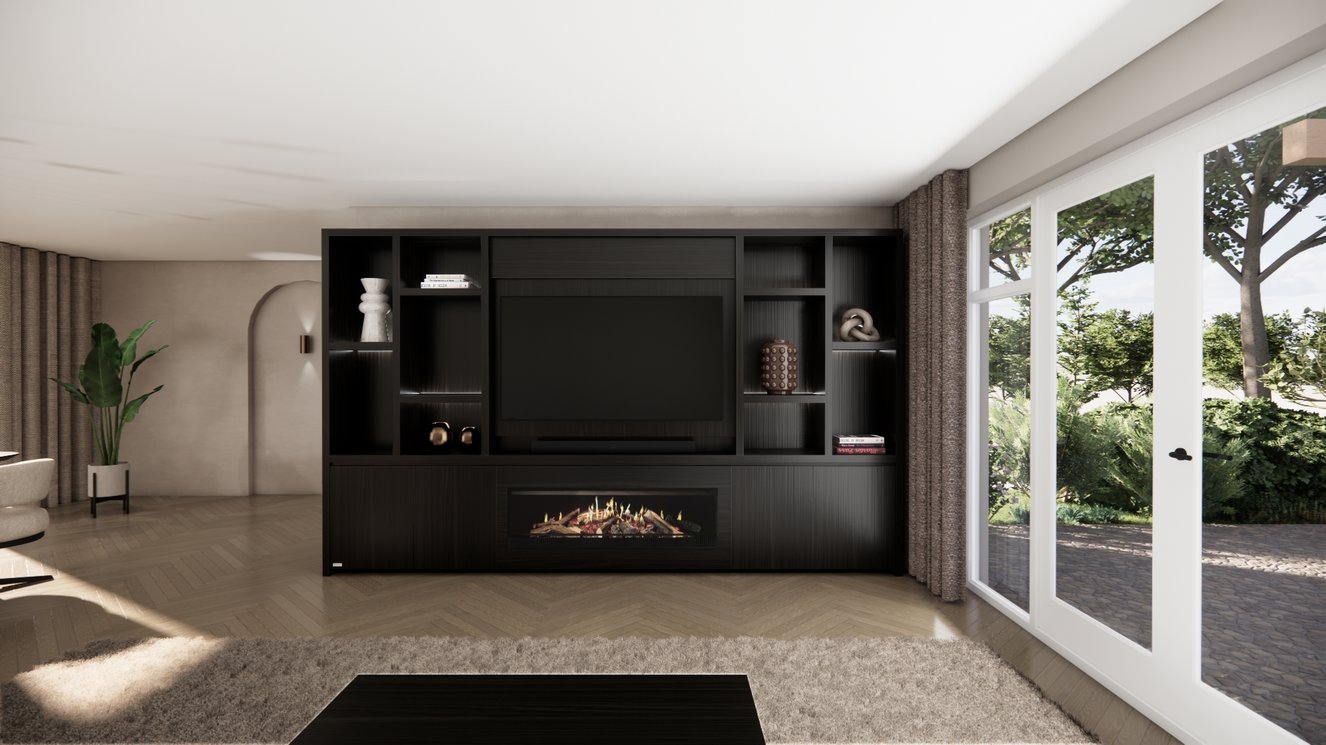 Cinewall	Hudson King-size 350-410	cm Eiken Kalfire	E-SERIE