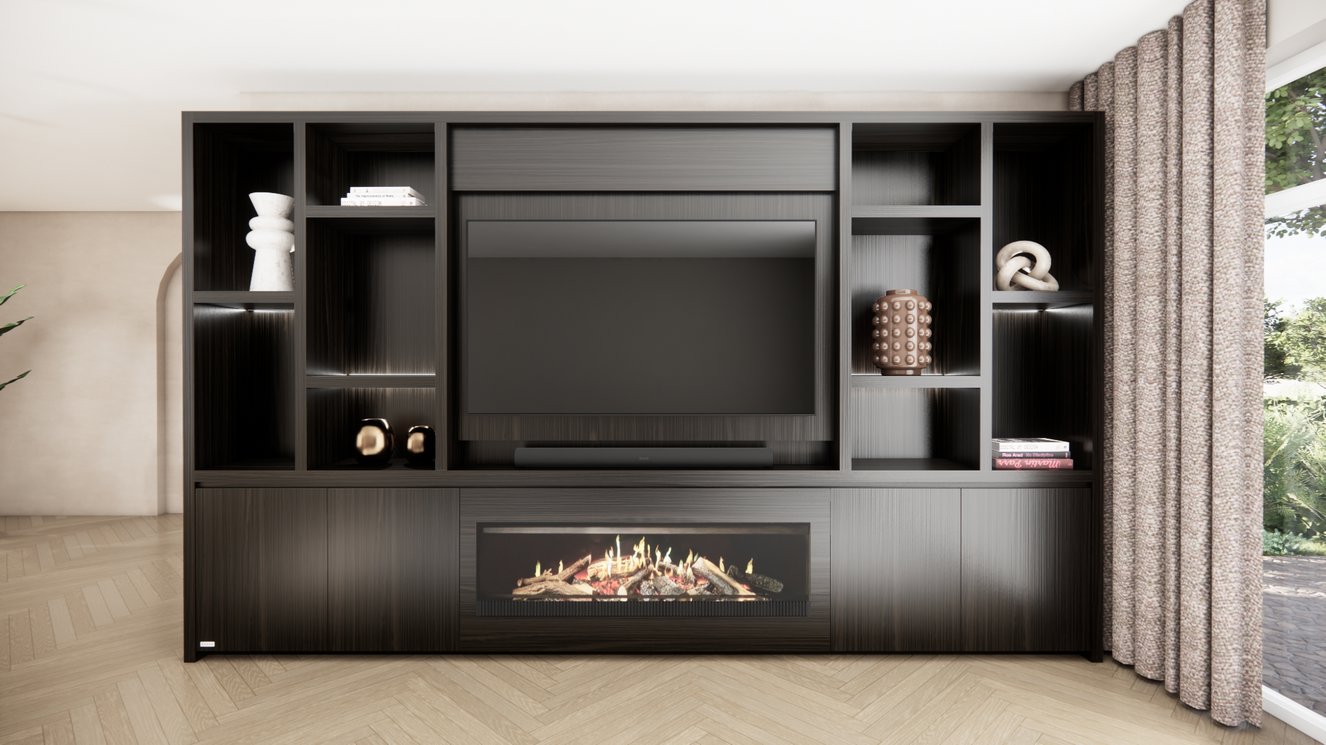 Cinewall	Hudson King-size 350-410	cm Eiken Kalfire	E-SERIE