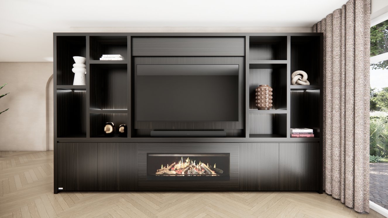 Cinewall	Hudson King-size 350-410	cm Eiken Kalfire	E-SERIE