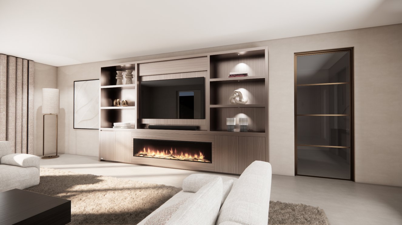 Cinewall	Andrew King-size 350-410	cm Eiken Dimplex