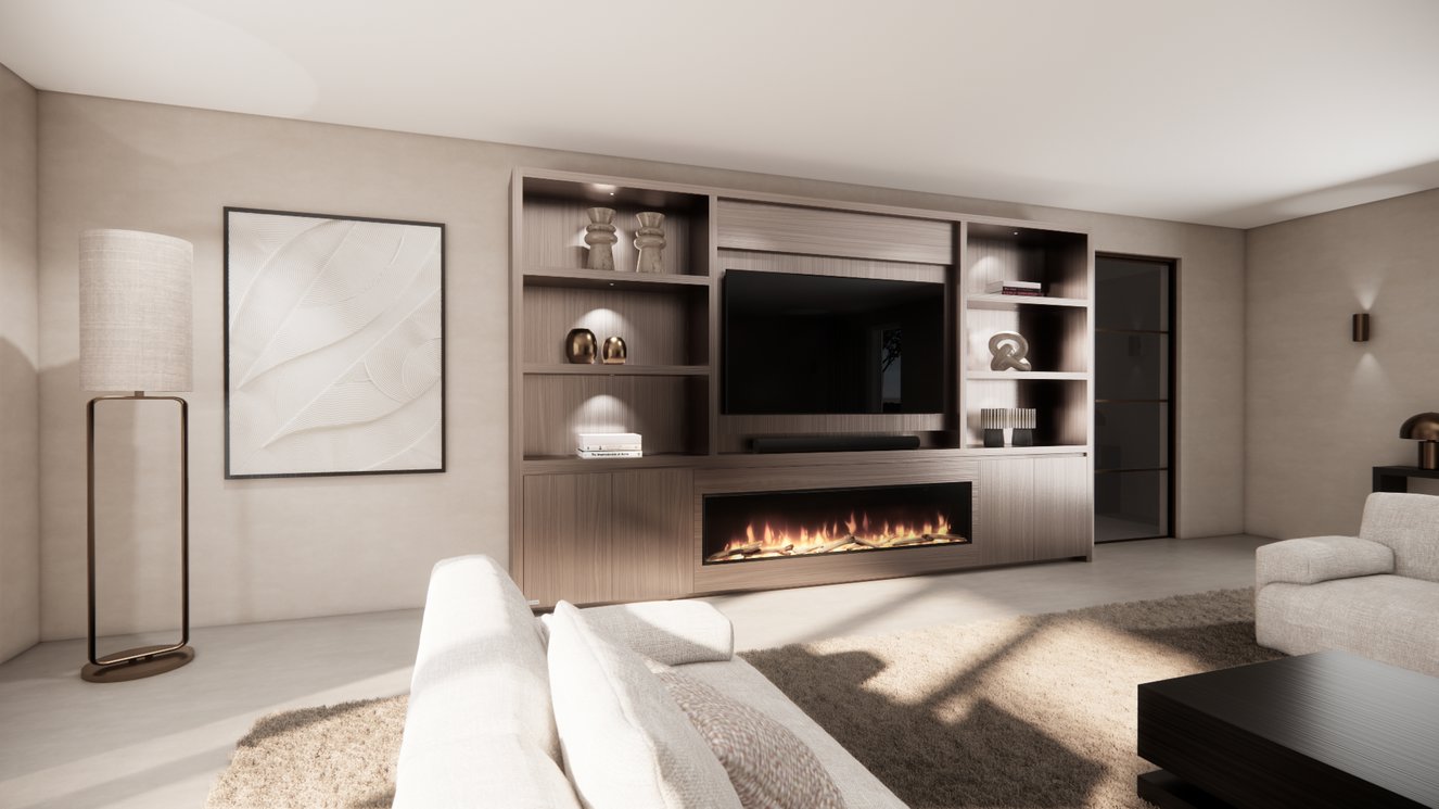 Cinewall	Andrew King-size 350-410	cm Eiken Dimplex