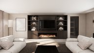 Andrew Cinewall King-size 350-410 cm Eiken Dimplex 74inch