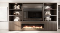 Andrew Cinewall King-size 350-410 cm Eiken Dimplex 74inch