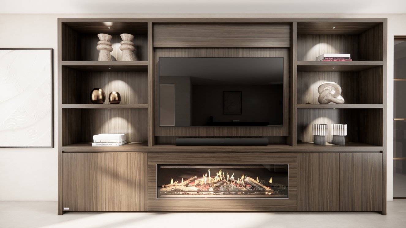 Cinewall	Andrew King-size 350-410	cm Eiken Kalfire	E-ONE