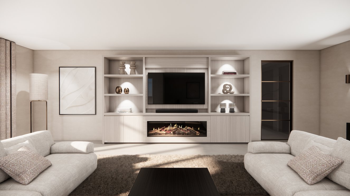 Cinewall	Andrew King-size 350-410	cm Eiken Kalfire	E-ONE