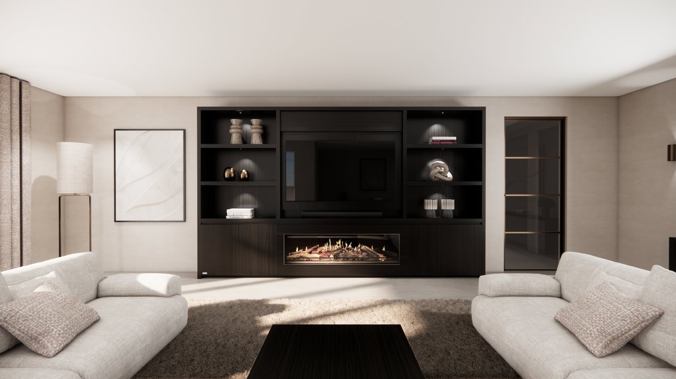 Cinewall	Andrew King-size 350-410	cm Eiken Kalfire	E-ONE