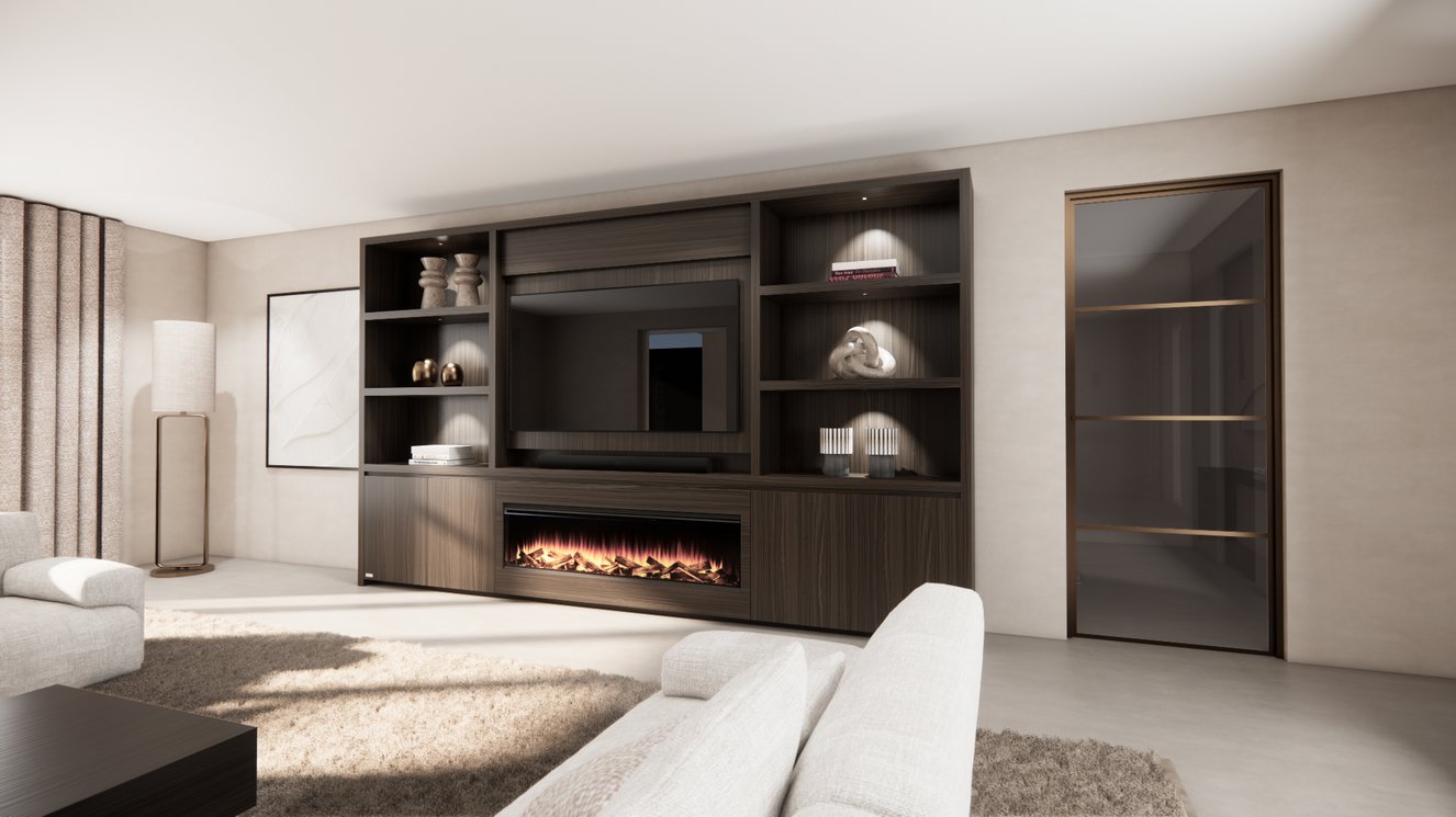 Cinewall	Andrew King-size 350-410	cm Eiken British	Fires