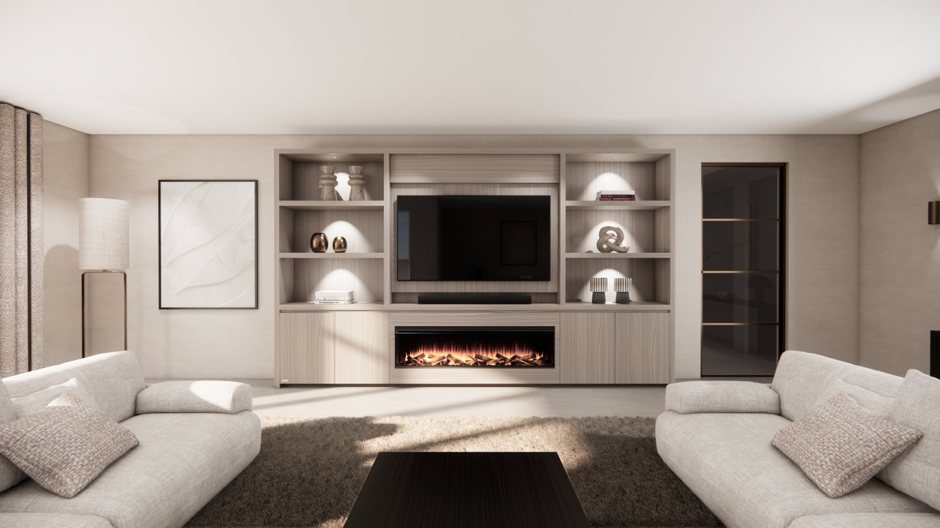 Cinewall	Andrew King-size 350-410	cm Eiken British	Fires