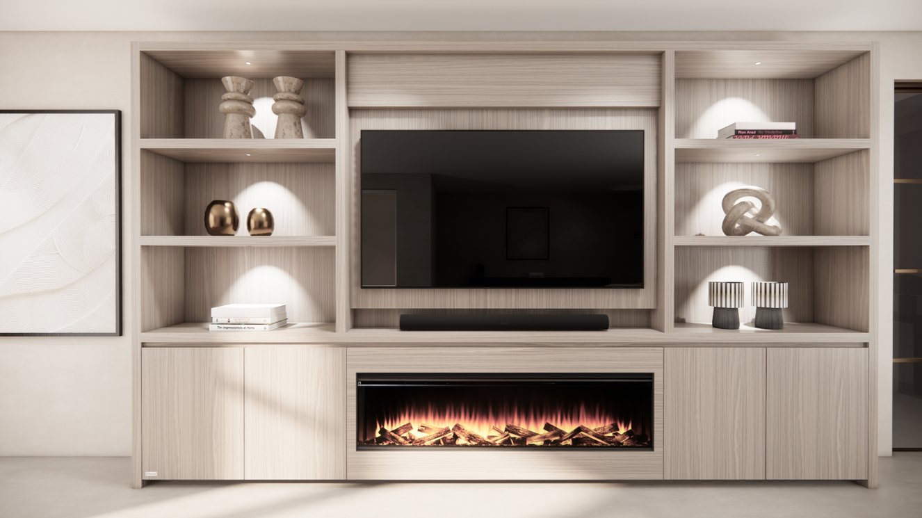 Cinewall	Andrew King-size 350-410	cm Eiken British	Fires
