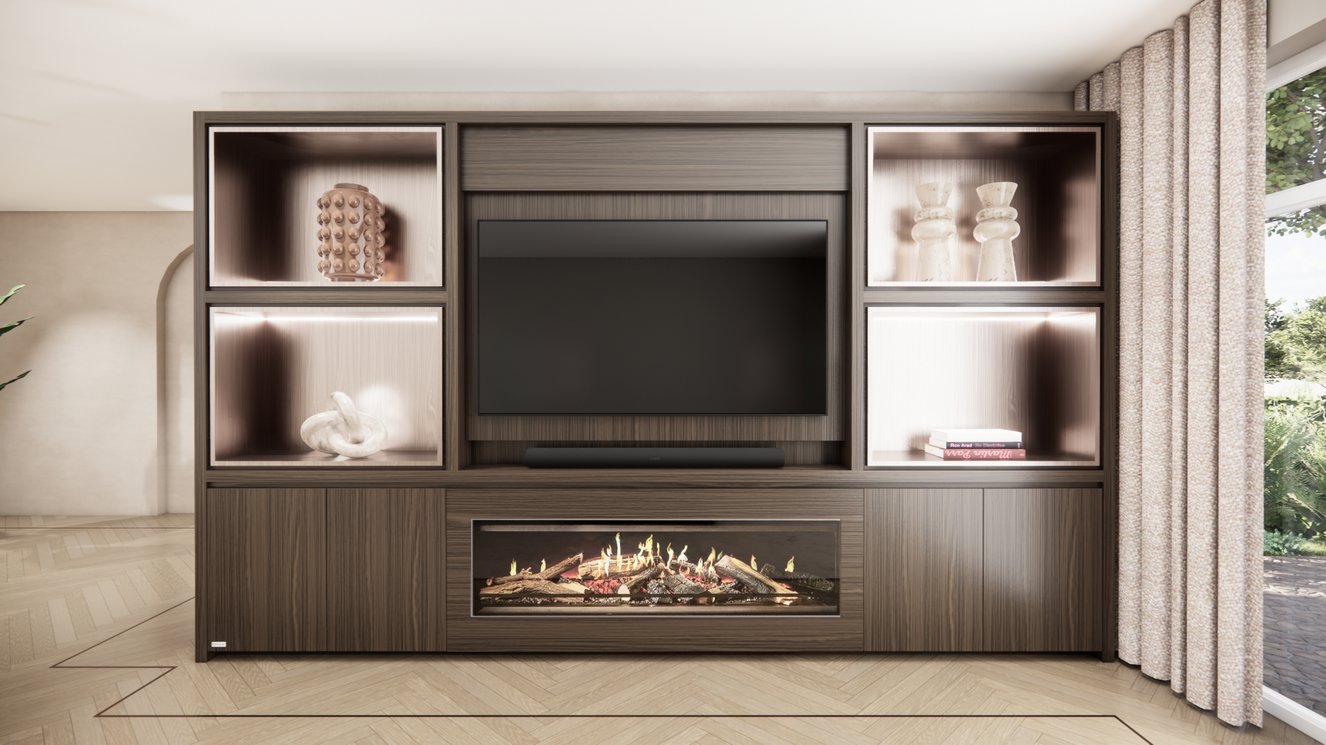 Cinewall	Grace King-size 350-410	cm Eiken Kalfire	E-ONE