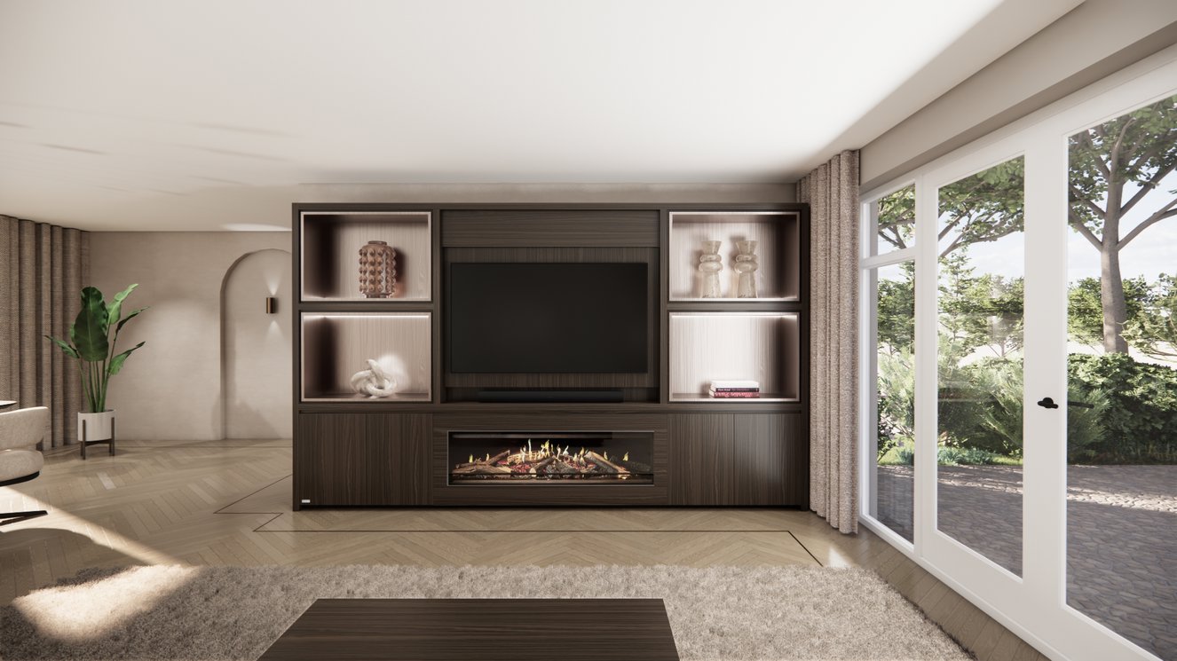 Cinewall	Grace King-size 350-410	cm Eiken Kalfire	E-ONE