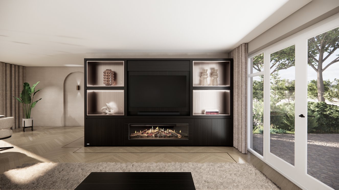 Cinewall	Grace King-size 350-410	cm Eiken Kalfire	E-ONE