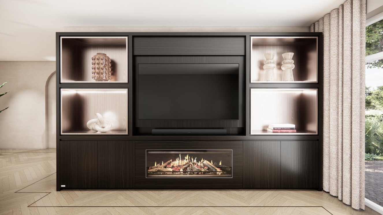 Cinewall	Grace King-size 350-410	cm Eiken Kalfire	E-ONE