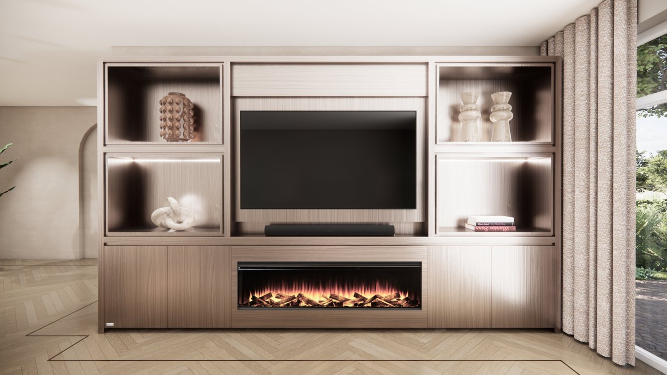 Cinewall	Grace King-size 350-410	cm Eiken British	Fires