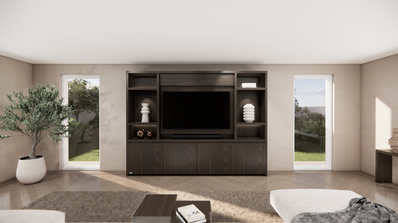 Cinewall	Hudson Queen-size 280-340	cm Eiken