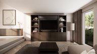 Cinewall Andrew 280-340 Eiken Met open vakken