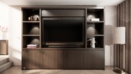 Cinewall Andrew 280-340 Eiken Met open vakken