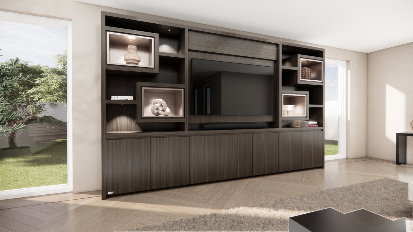 Cinewall	Monroe King-size 350-410	cm Eiken