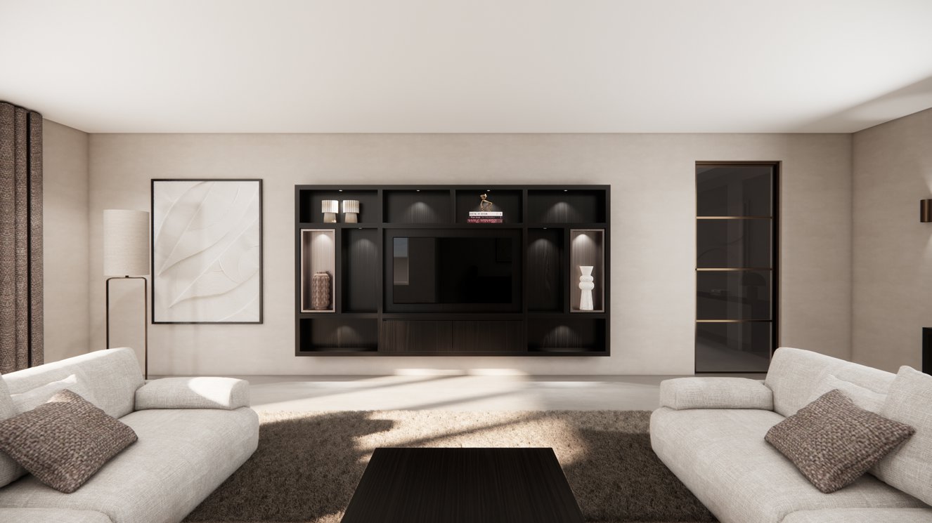 Cinewall	Como Colorbox Hangend Eiken Grande b330xh180cm