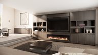 Laurel Cinewall Royal-size 420-480 cm Eiken Dimplex 74Inch