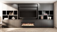 Laurel Cinewall Royal-size 420-480 cm Eiken Dimplex 50Inch