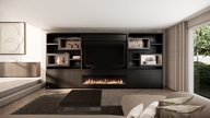 Monroe Cinewall Royal-size 420-480 cm Eiken Dimplex 74 Inch