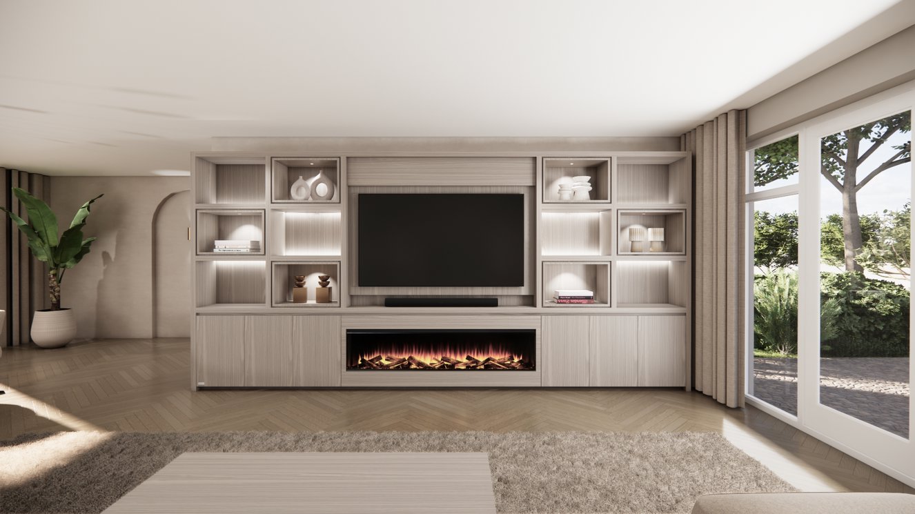 Cinewall	Emily Royal-size 420-480	cm Eiken British	Fires