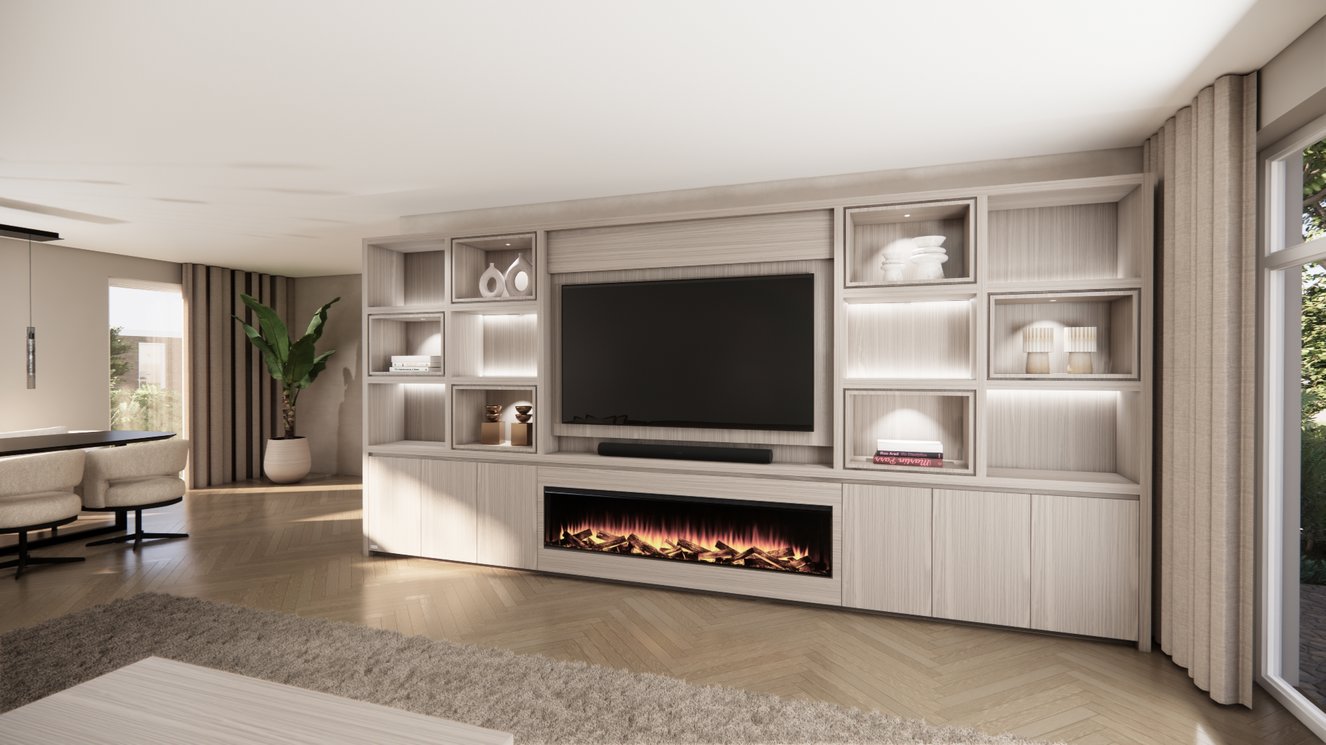 Cinewall	Emily Royal-size 420-480	cm Eiken British	Fires
