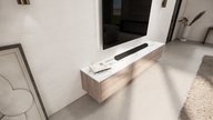 Murphy TV-Meubel 3 Kleppen Eiken Marmer