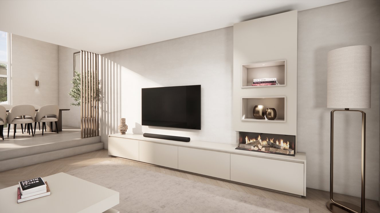 Tv-Meubel	Mason British	Fires	870 4-kleppen Chimney Excellent