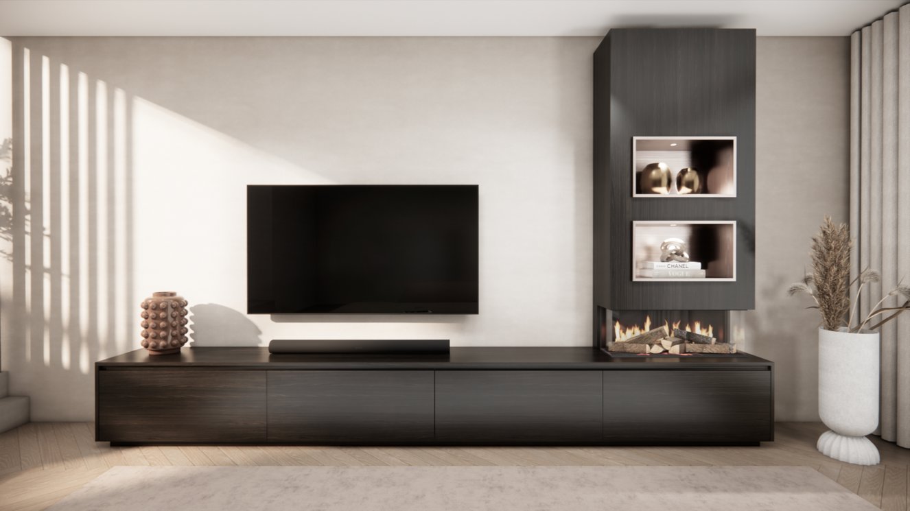 Tv-Meubel	Mason British	Fires	870 4-kleppen Chimney Excellent