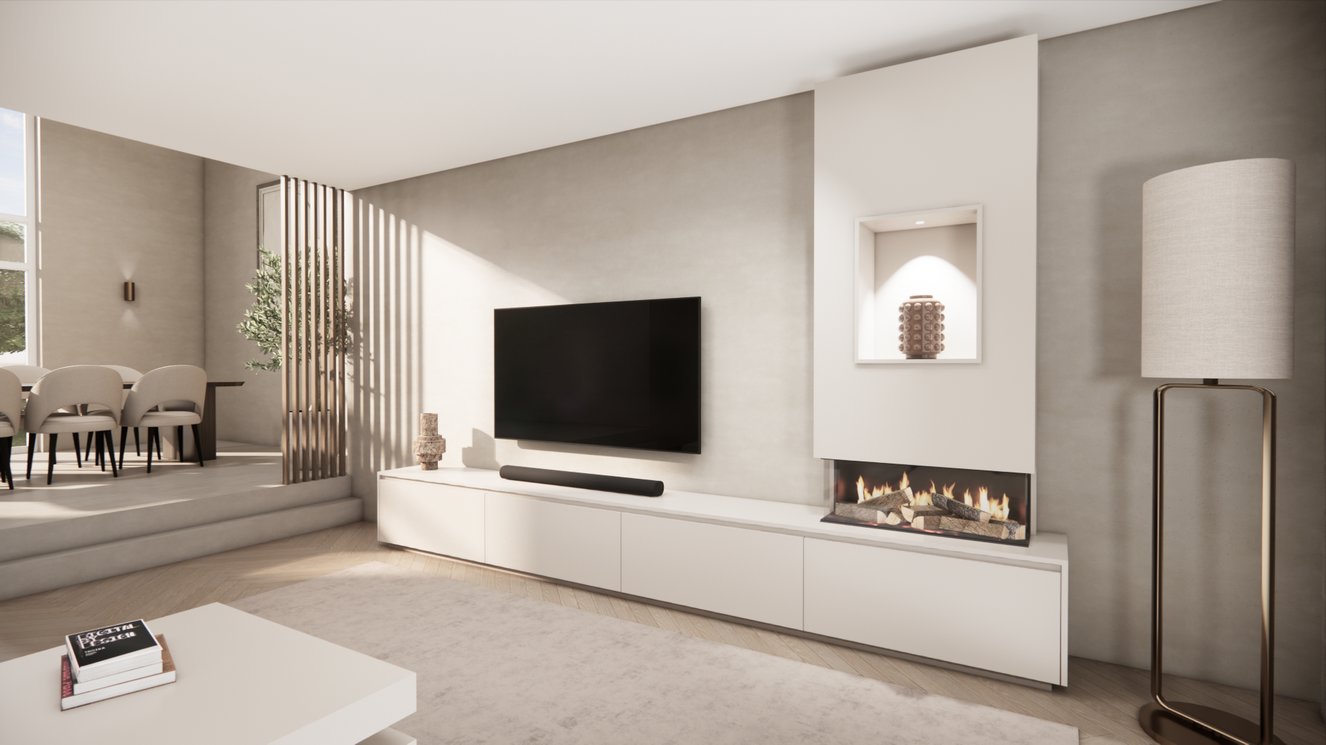 Tv-Meubel	Mason British	Fires	870 4-kleppen Chimney Grand