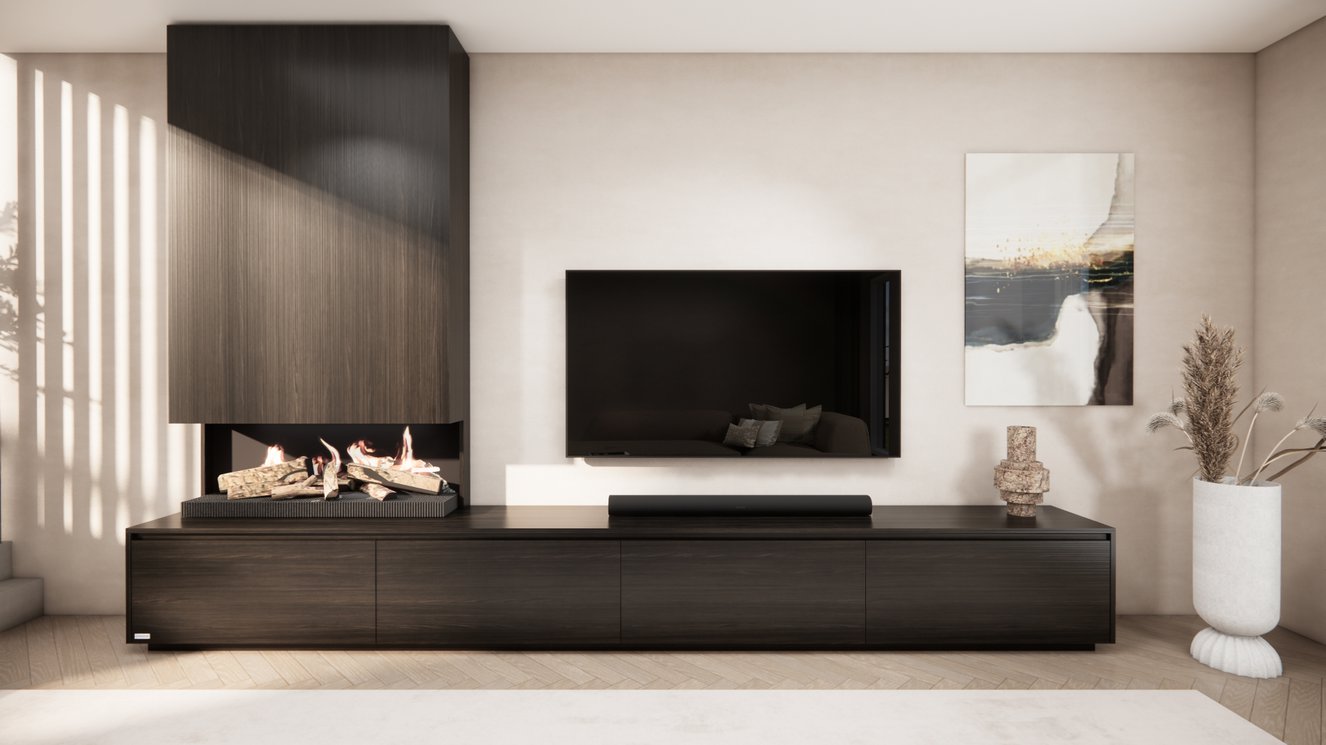 Tv-Meubel	Mason Kalfire	E55 4-kleppen Chimney Classic