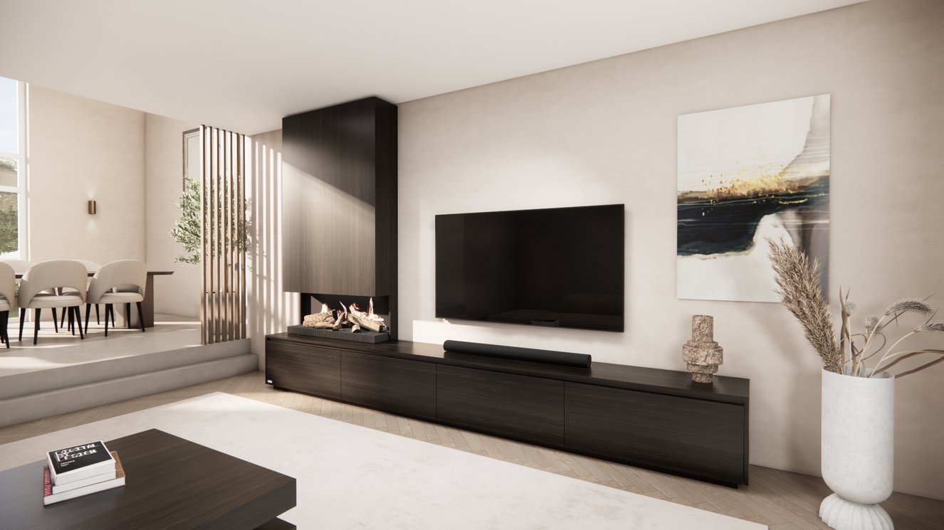 Tv-Meubel	Mason Kalfire	E55 4-kleppen Chimney Classic