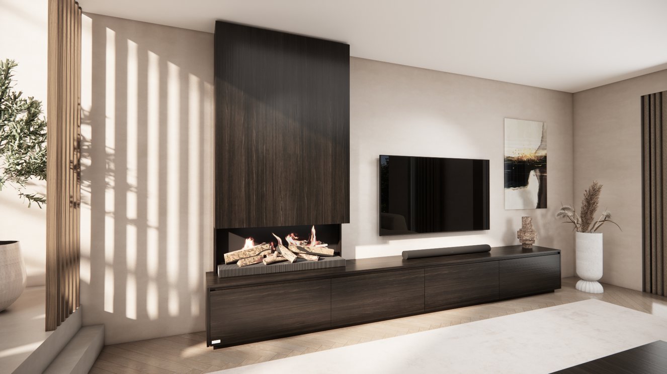 Tv-Meubel	Mason Kalfire	E55 4-kleppen Chimney Classic
