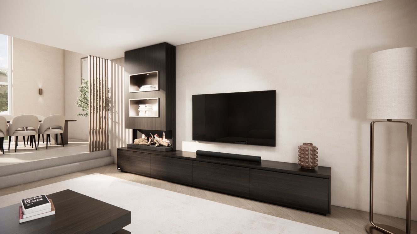 Tv-Meubel	Mason Kalfire	E55 4-kleppen Chimney Excellent