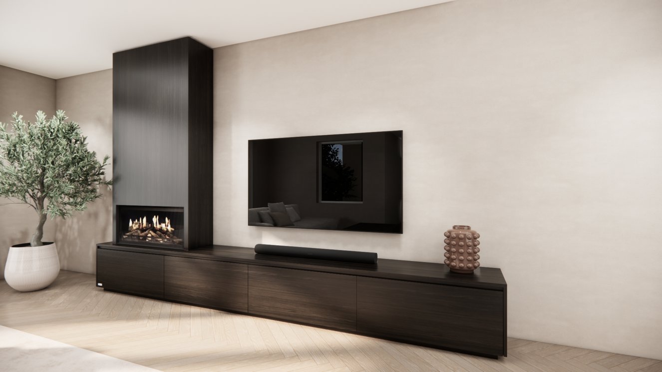 Tv-Meubel	Mason Kalfire	E-ONE	100F 4-kleppen Chimney Classic