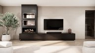 tv meubel met koof en elektrische haard kalfire e-one 